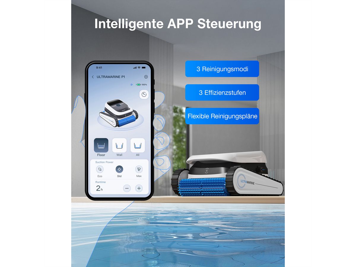 Ecovacs Poolroboter P1 Ultramarine