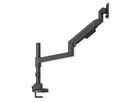 ROLINE Schwerlast-LCD-Arm, Trägerstange, 4 Gelenke, Tischmontage, bis 22/27 kg, schwarz