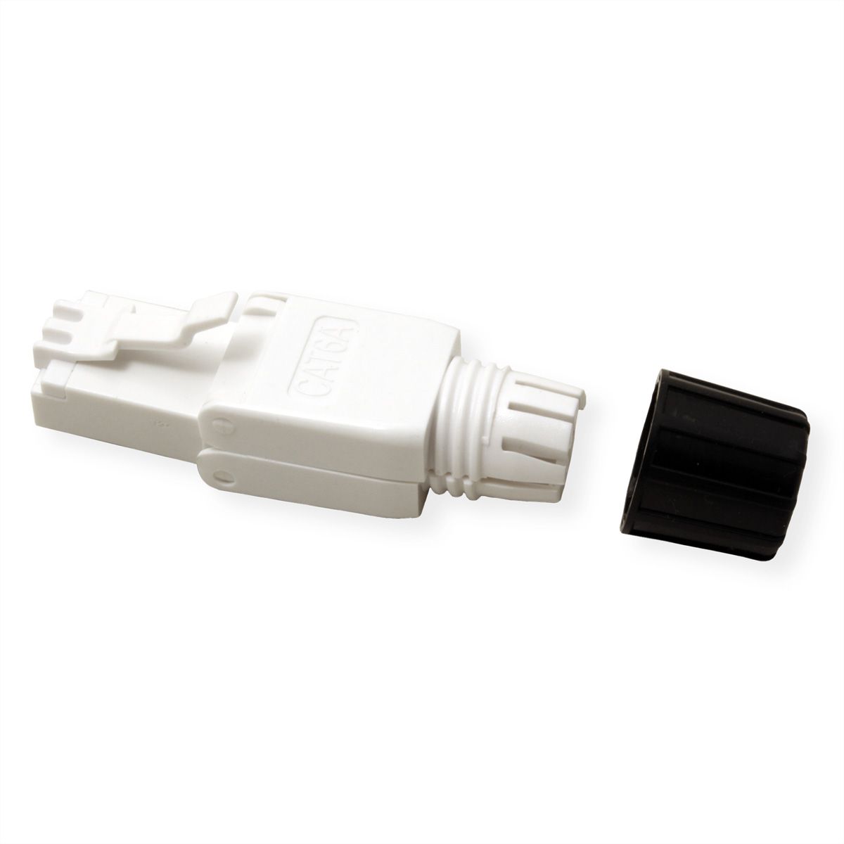 ROLINE feldkonfektionierbarer RJ-45 Stecker Cat.6A (Class EA), UTP, weiß