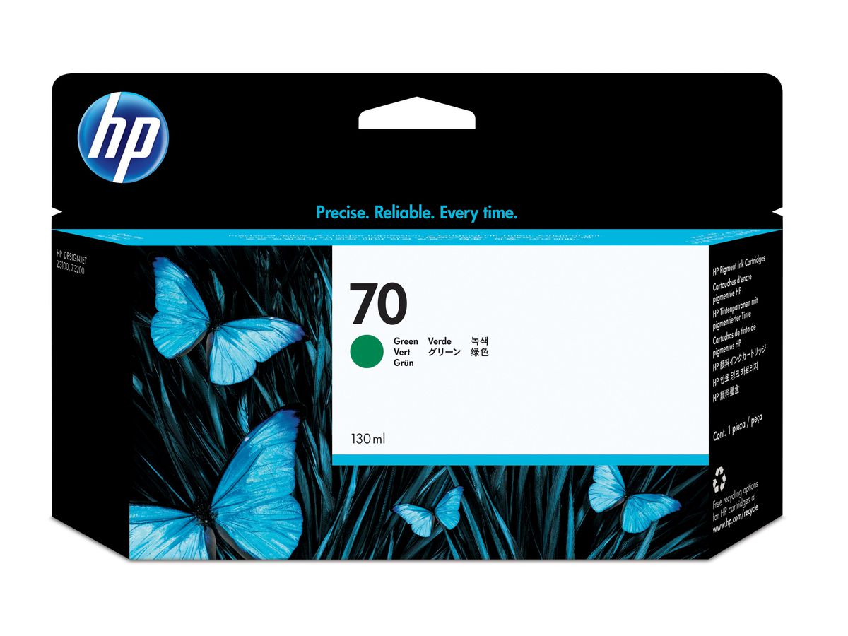 HP 70 Grün Druckerpatrone, 130 ml