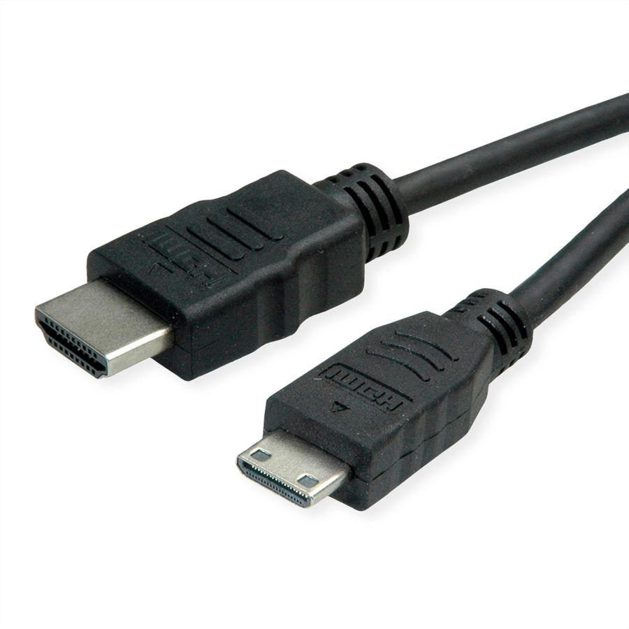 ROLINE GREEN HDMI High Speed Kabel mit Ethernet, HDMI ST - Mini HDMI ST, 2 m
