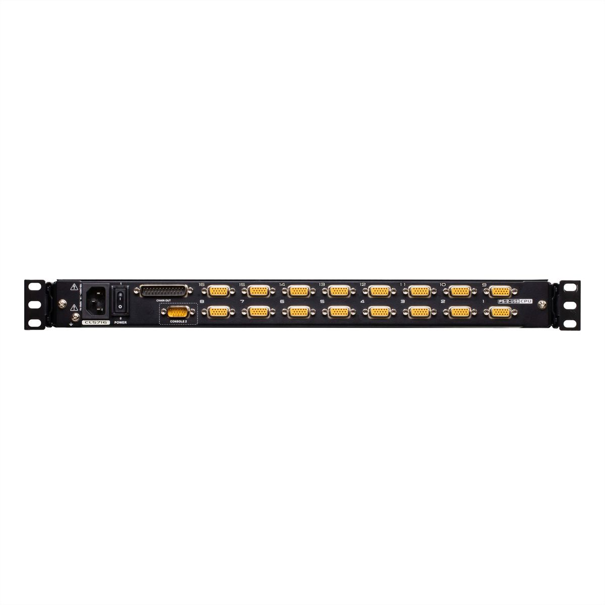 ATEN CL5716MW 43cm wide LCD KVM Switch, USB-PS/2,VGA, 16 Port, UK-Layout