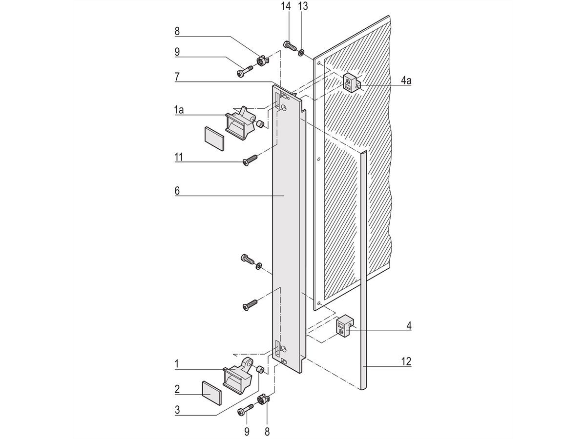 SCHROFF Steckbaugruppen mit Aushebegriff in Trapezform - Frontplatte, U-Profil, geschirmt - STECKBAUGR.HF TR-GR 6HE 6TE