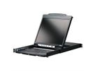ATEN CL5800N KVM-Konsole, 48cm LCD, VGA, PS/2-USB, Peripheral Port, DE-Layout