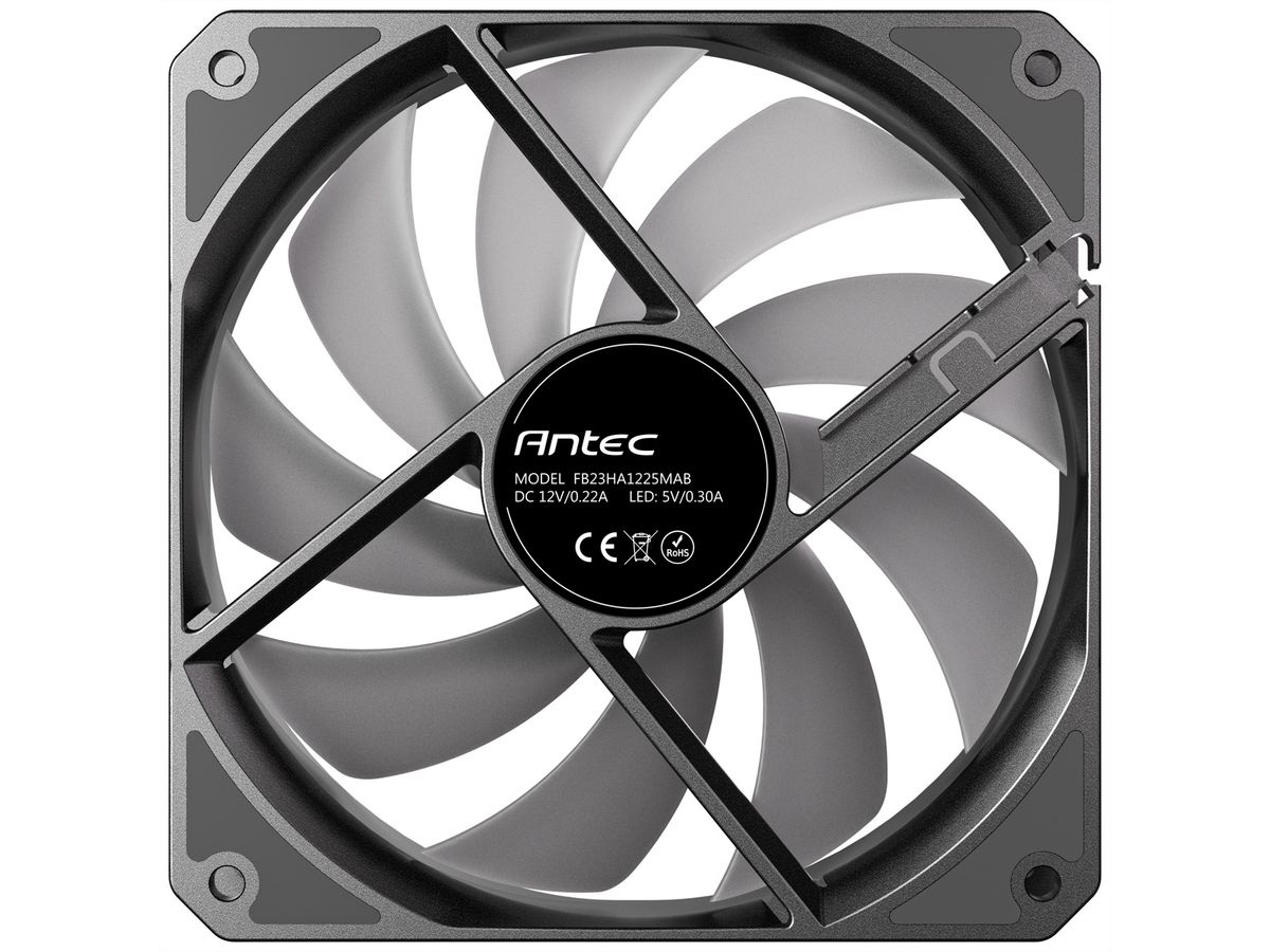 ANTEC P12R PWM ARGB REVERSE Fan PC Gehäuselüfter, schwarz