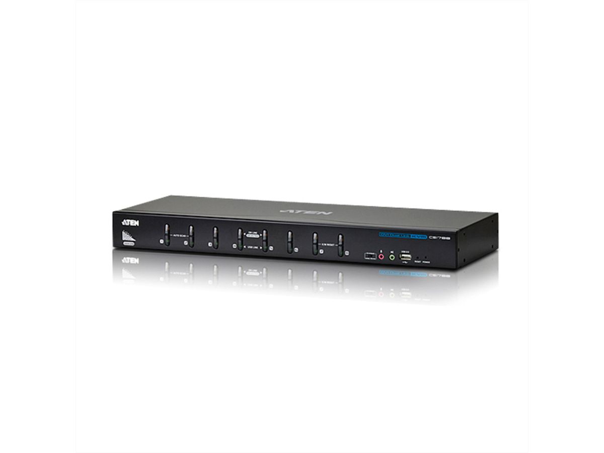 ATEN CS1788 KVM Switch Dual-Link DVI, USB, Audio, 8 Ports