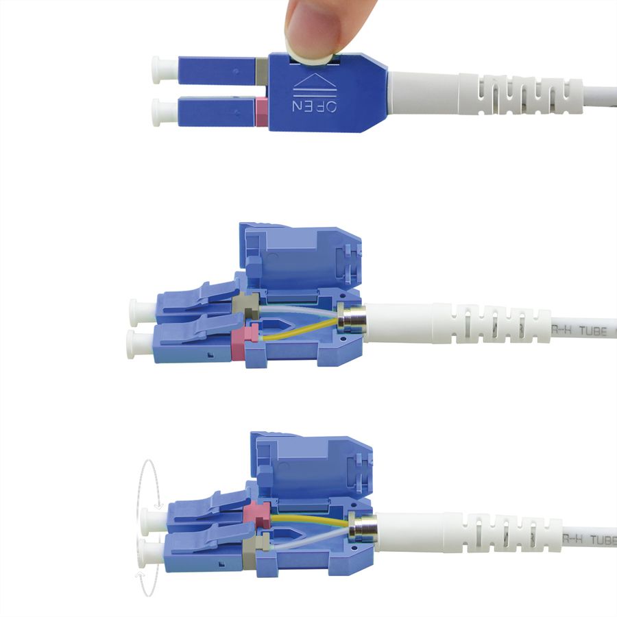 ROLINE LWL-Kabel duplex 9/125µm OS2, LC/LC, LSOH, UNIBOOT, Slim, gelb, 3 m
