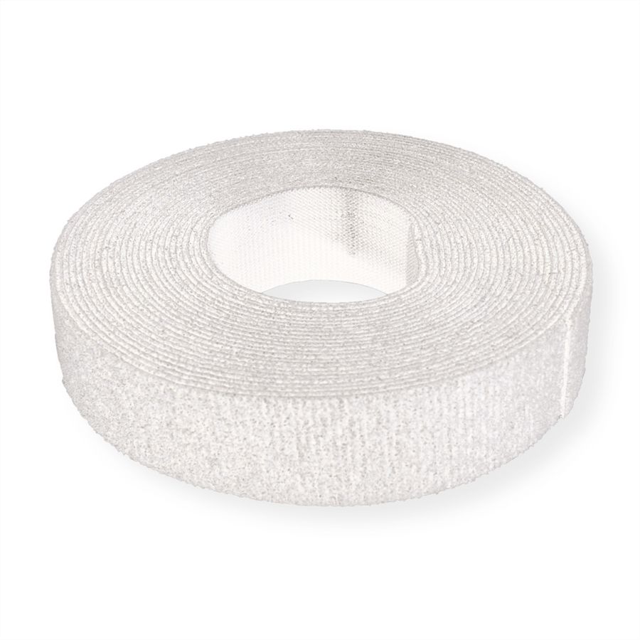 VELCRO® ONE-WRAP® Klettbandstreifen 20mm, unperforiert auf Rolle, weiß, 25 m