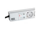 BACHMANN IT PDU ALU 1HE 12x Schutzkontakt, ÜSS, Zuleitung mit Schutzkontaktstecker