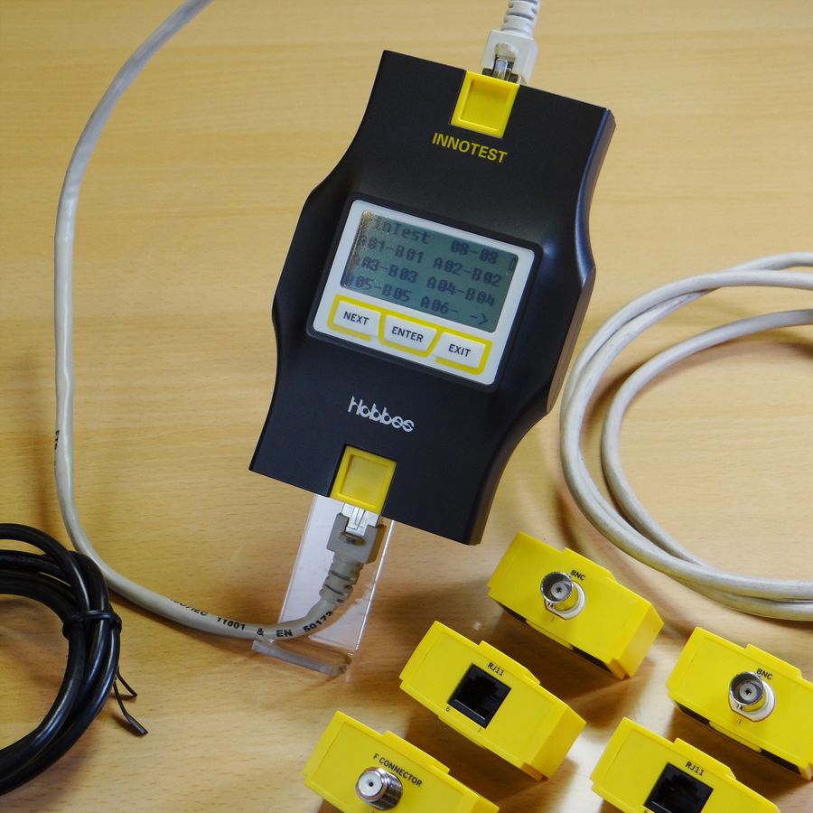 HOBBES INNOTEST Modularer Kabeltester, mit 6 Netzwerk-Modulen