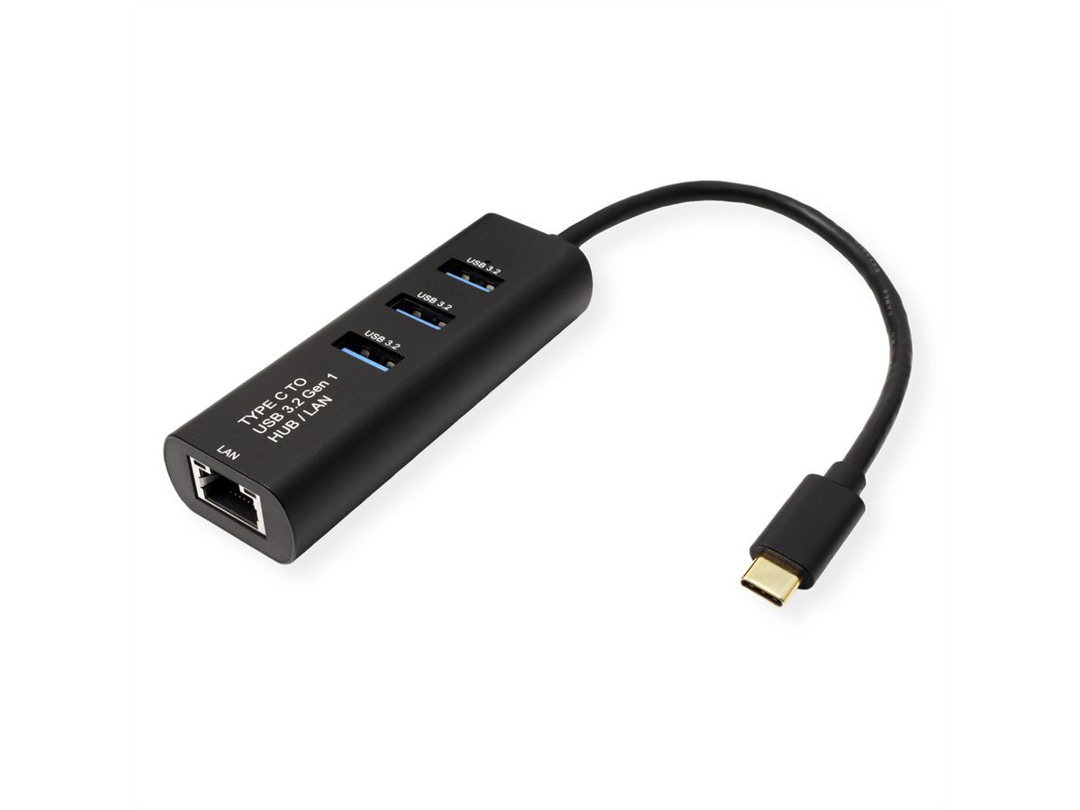 STANDARD USB Typ C zu Gigabit Ethernet Konverter + Hub 3x