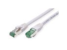 ROLINE RM Patchkabel Kat.6A S/FTP (PiMF), weiß, 0,5 m