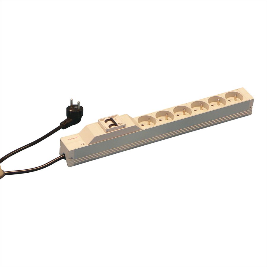 SCHROFF UTE-Steckdosenleiste - STECKDL.UTE 6DO.SI 438,5LG