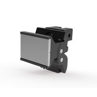 SCHROFF Aushebegriff in Trapezform, Typ 2 - TRAPEZGRIFF LP RAL9005 10STK