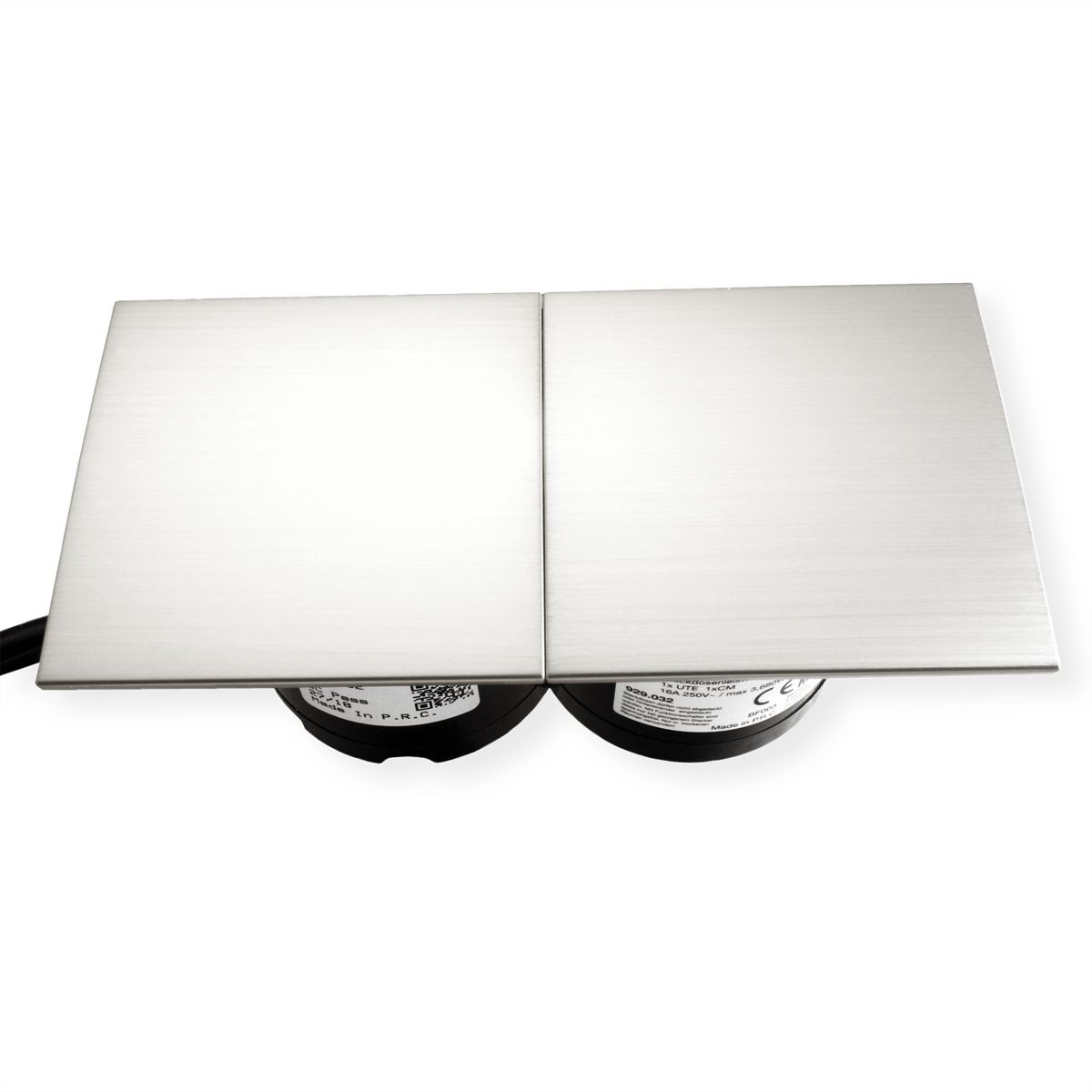 BACHMANN DUE 2x Deckel Edelstahl-Optik