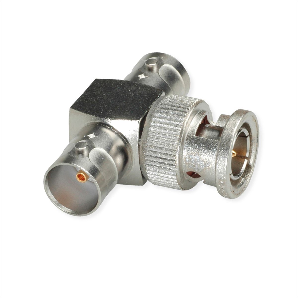 TELEGÄRTNER BNC-T-Stück 75 Ohm Buchse / Stift / Buchse