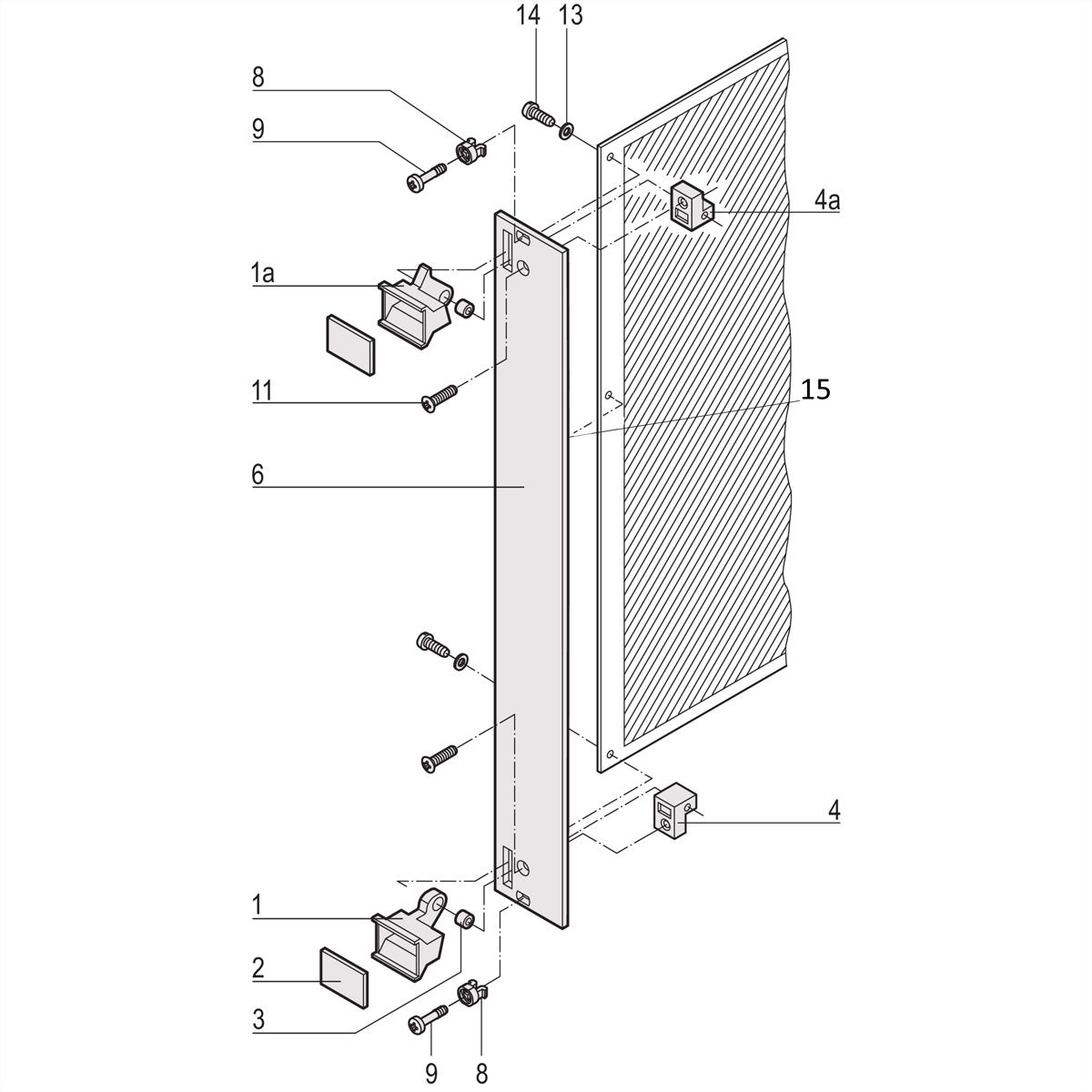 SCHROFF Steckbaugruppen mit Aushebegriff in Trapezform - Frontplatte ungeschirmt - STECKBAUGRUPPE 6HE 8TE EL/C