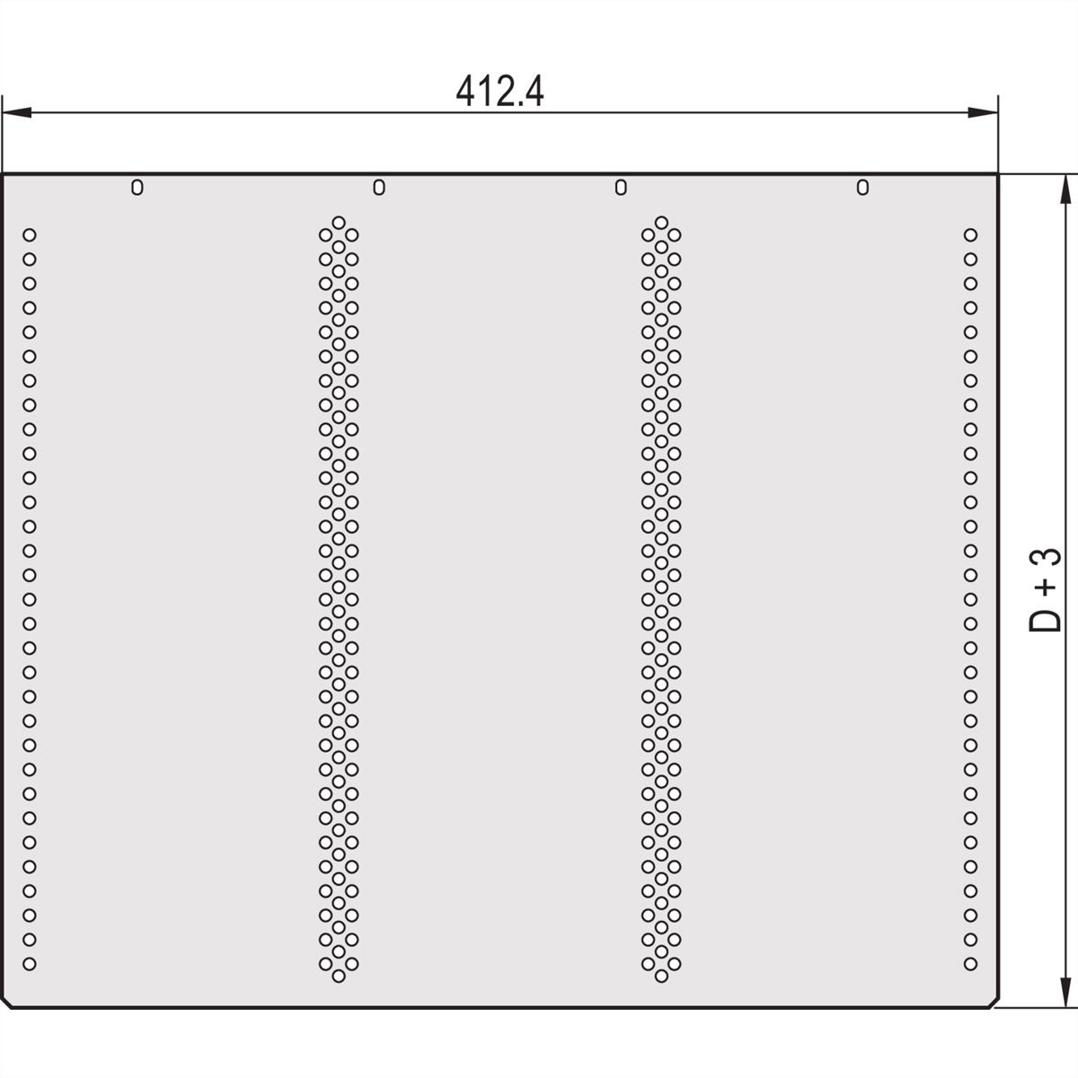 SCHROFF Abdeckbleche - ABDECKBLECH FUER KARTEN 280T