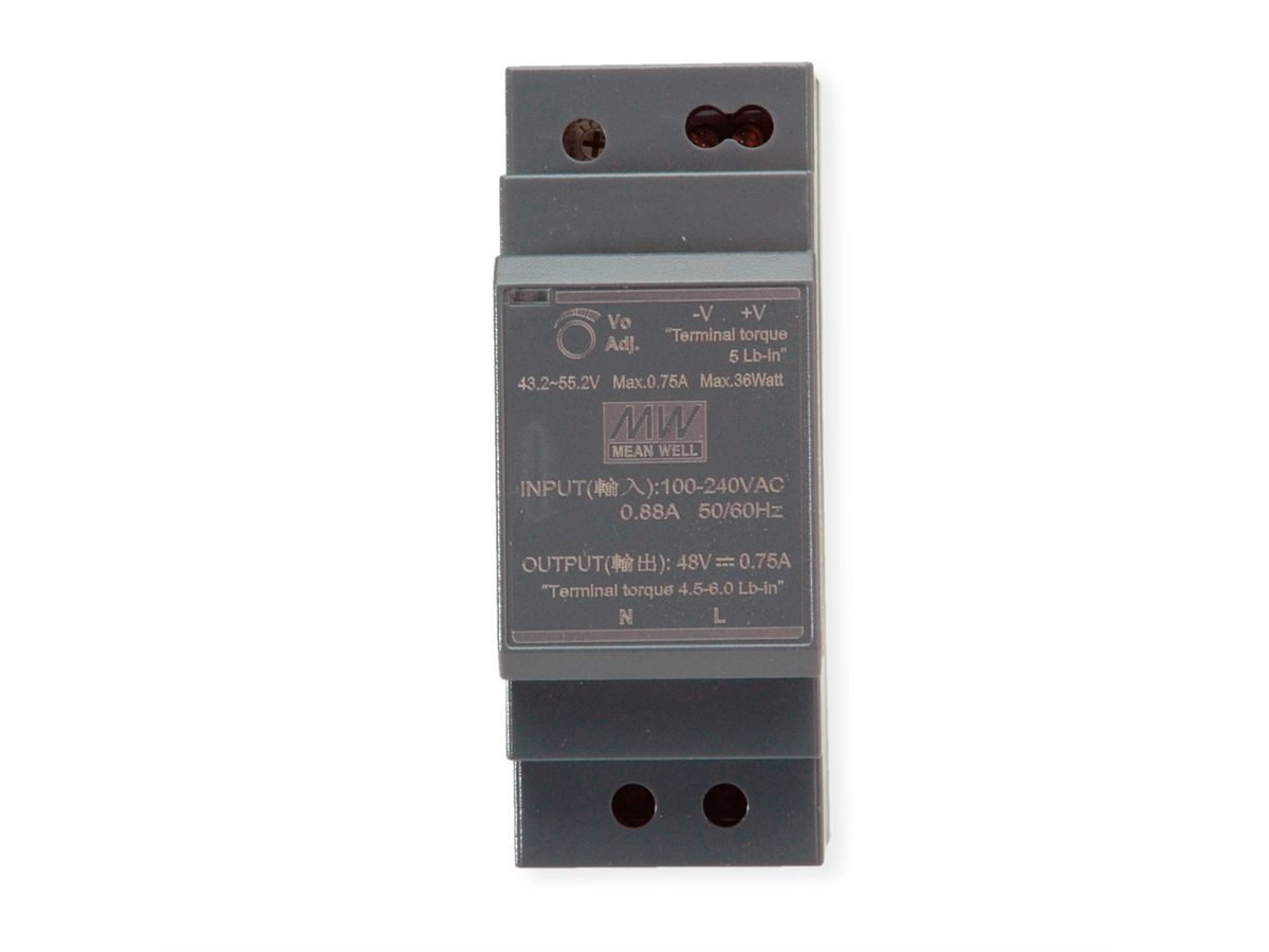 MEAN WELL HDR-30-48 Hutschienennetzteil 30W 48V DC