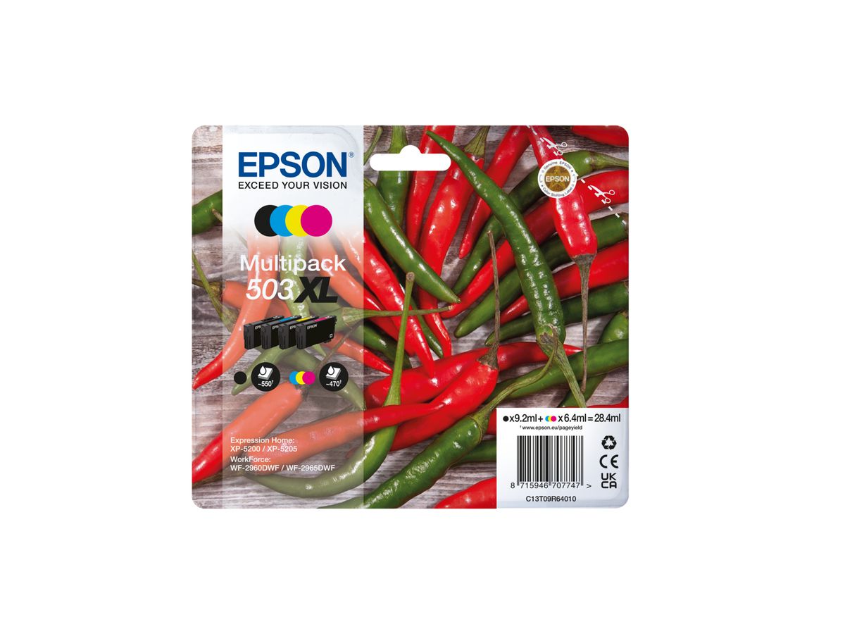 Epson C13T09R94010 Druckerpatrone 4 Stück(e) Original Hohe (XL-) Ausbeute Schwarz, Cyan, Magenta, Gelb