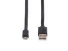 ROLINE USB 2.0 Kabel, USB A ST - Micro USB B ST, schwarz, 1 m