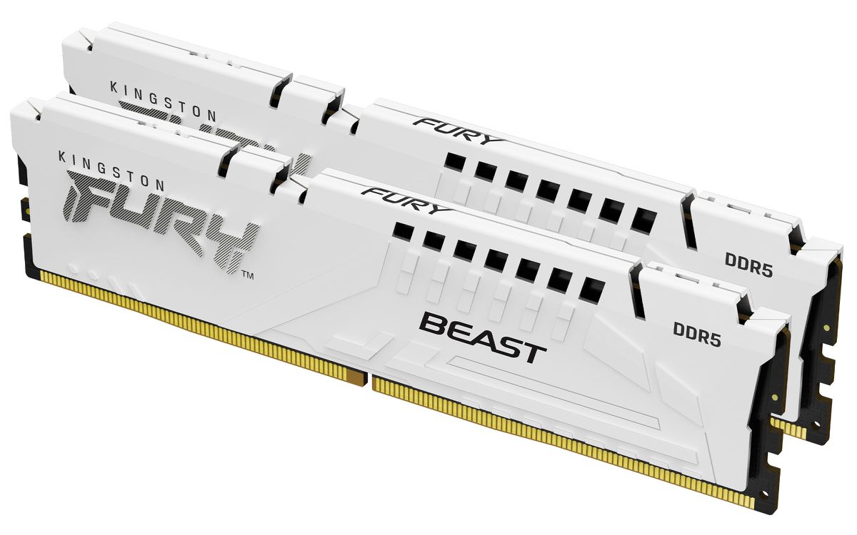 Kingston Technology FURY Beast 32GB 5600MT/s DDR5 CL36 DIMM (2er-Kit) White EXPO