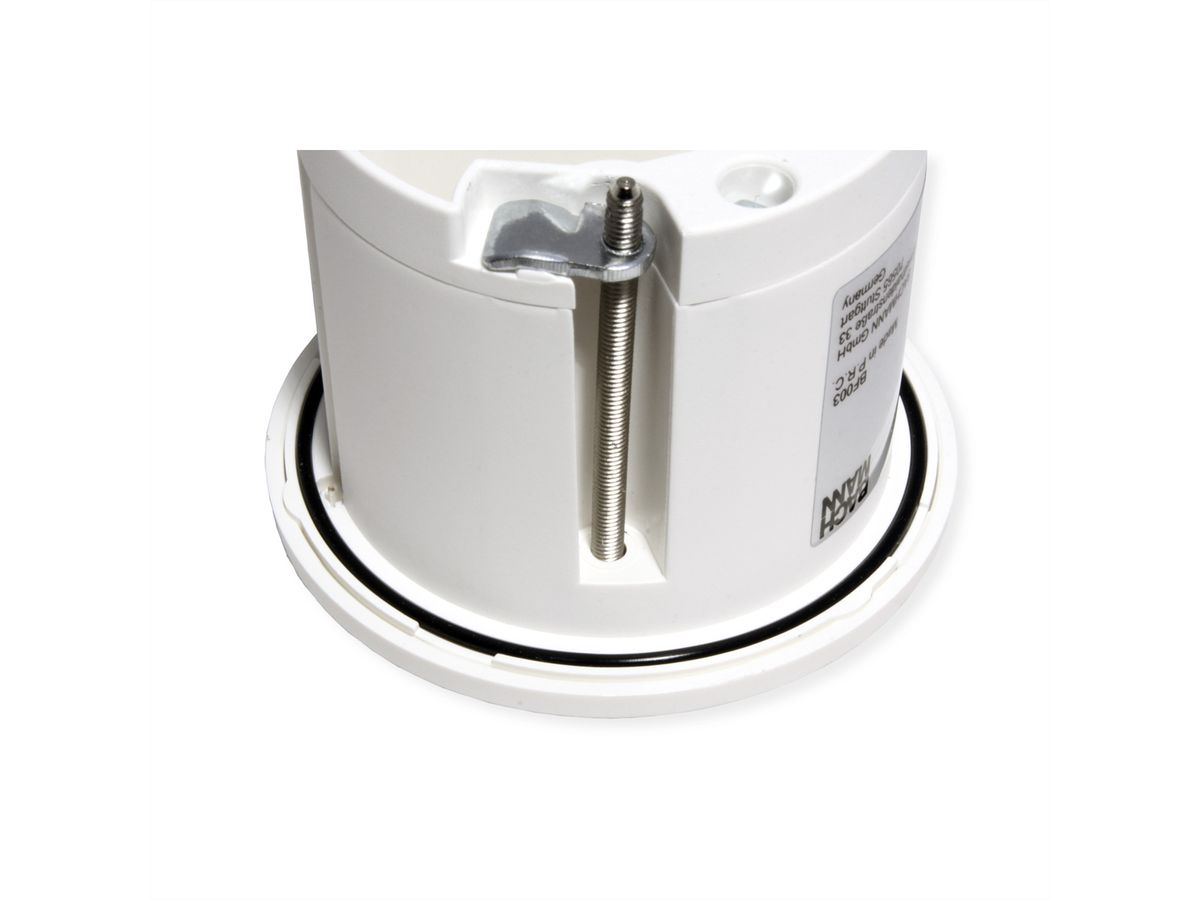 BACHMANN PIX 1xCM RAL9010 Zierring in Edelstahl-Optik