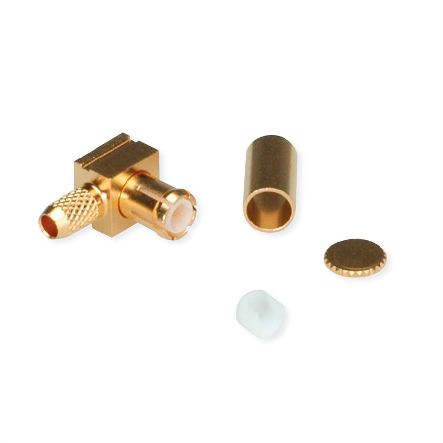 TELEGÄRTNER MCX-Winkelstecker für RG-316/U vergoldet