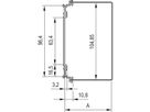 SCHROFF Kassetten PRO mit Haube, 3 HE, Frontplatte geschirmt (Textildichtung) - KAS M.HAUBE EMV 3HE 12TE 227T