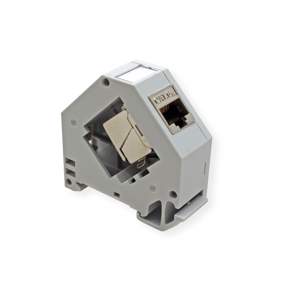 ROLINE Tragschienenadapter für ROLINE Keystone SLIM Module, unbestückt