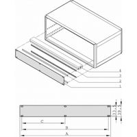 SCHROFF EMV-Teilfrontplatte 1 HE - TEILFRONTPLATTE HF 1HE 84TE