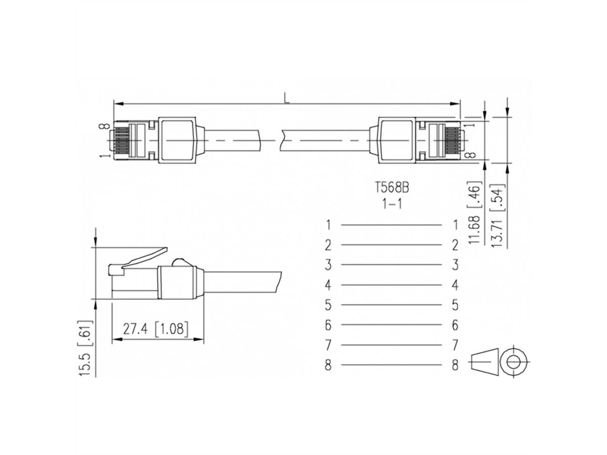 METZ CONNECT Patchkabel Kat.6 (Class E) S/FTP, Ultraflex500 VoIP, AWG 26, LSOH, weiß, 10 m