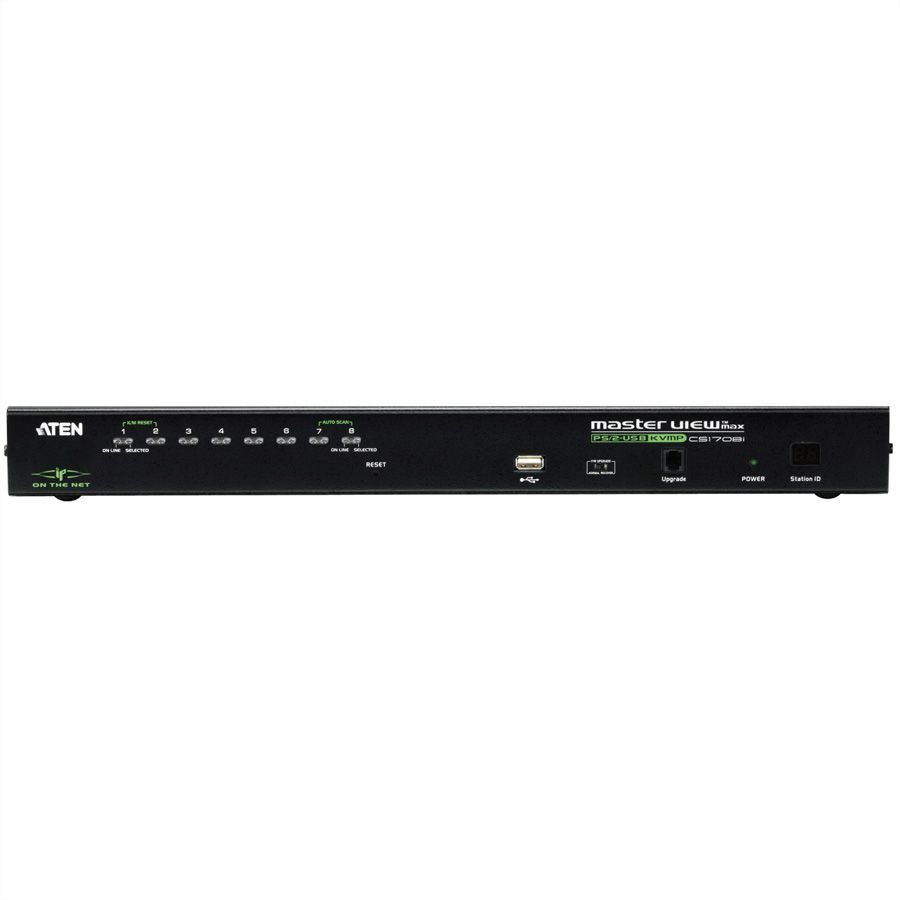 ATEN CS1708i KVM Over-IP Switch VGA, PS/2-USB, USB-Peripherie Port, 8 Ports