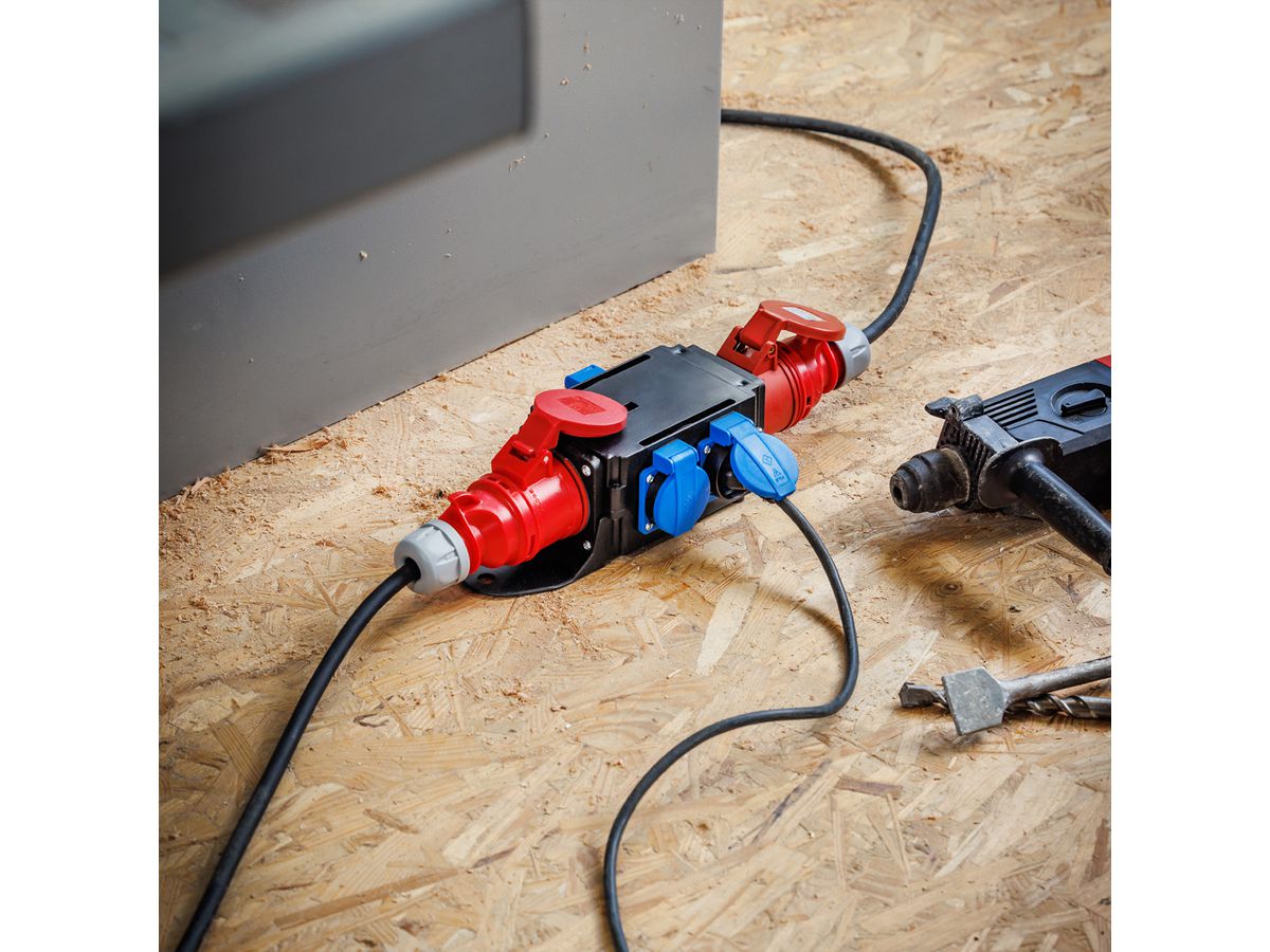 BACHMANN CEE-Adapter 16A 400V, 1x16A 5p400V 1Schutzkontakt