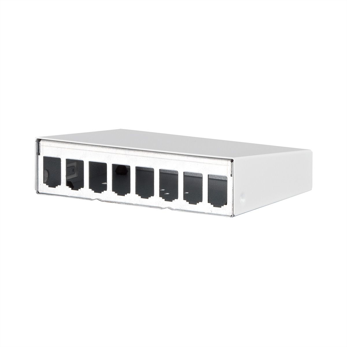 METZ CONNECT Modul AP-Gehäuse 8 Port reinweiß RAL9010