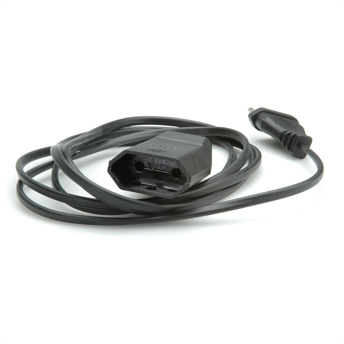 BACHMANN Euro-Verlängerung 230V/2,5A, schwarz, 3 m