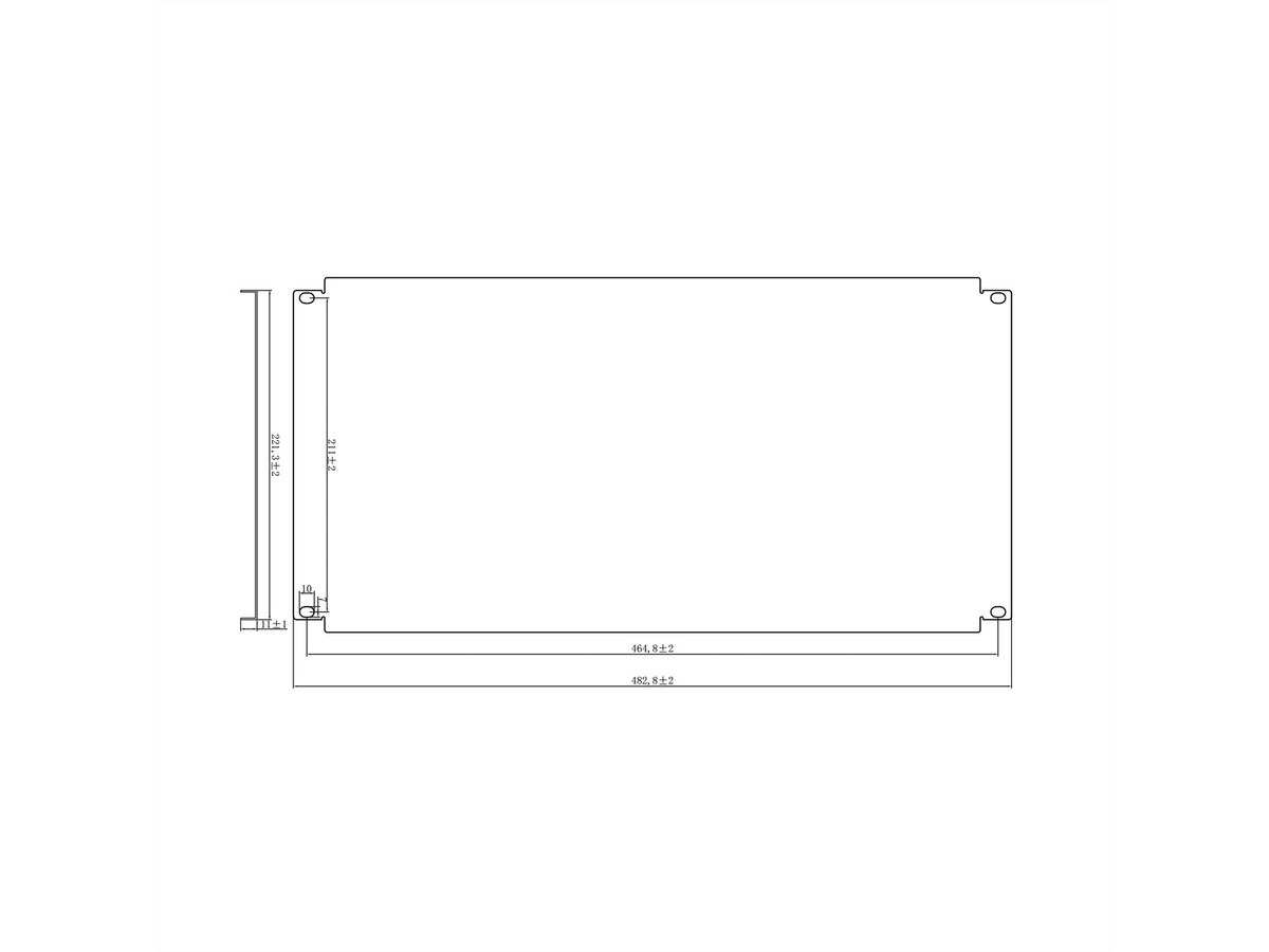 VALUE 19"-Blindplatte 5 HE, schwarz