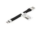 ROLINE USB 3.2 Gen 2 Silikonkabel, C-A, ST/ST, 10Gbit/s, Emark, schwarz, 11 cm