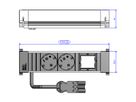 BACHMANN POWER FRAME Small 2x Schutzkontakt 1x ABD