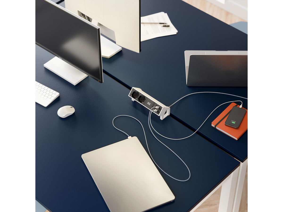 BACHMANN Custom Modul 1xUSB C/C 140W, ITA Bundle RAL9005