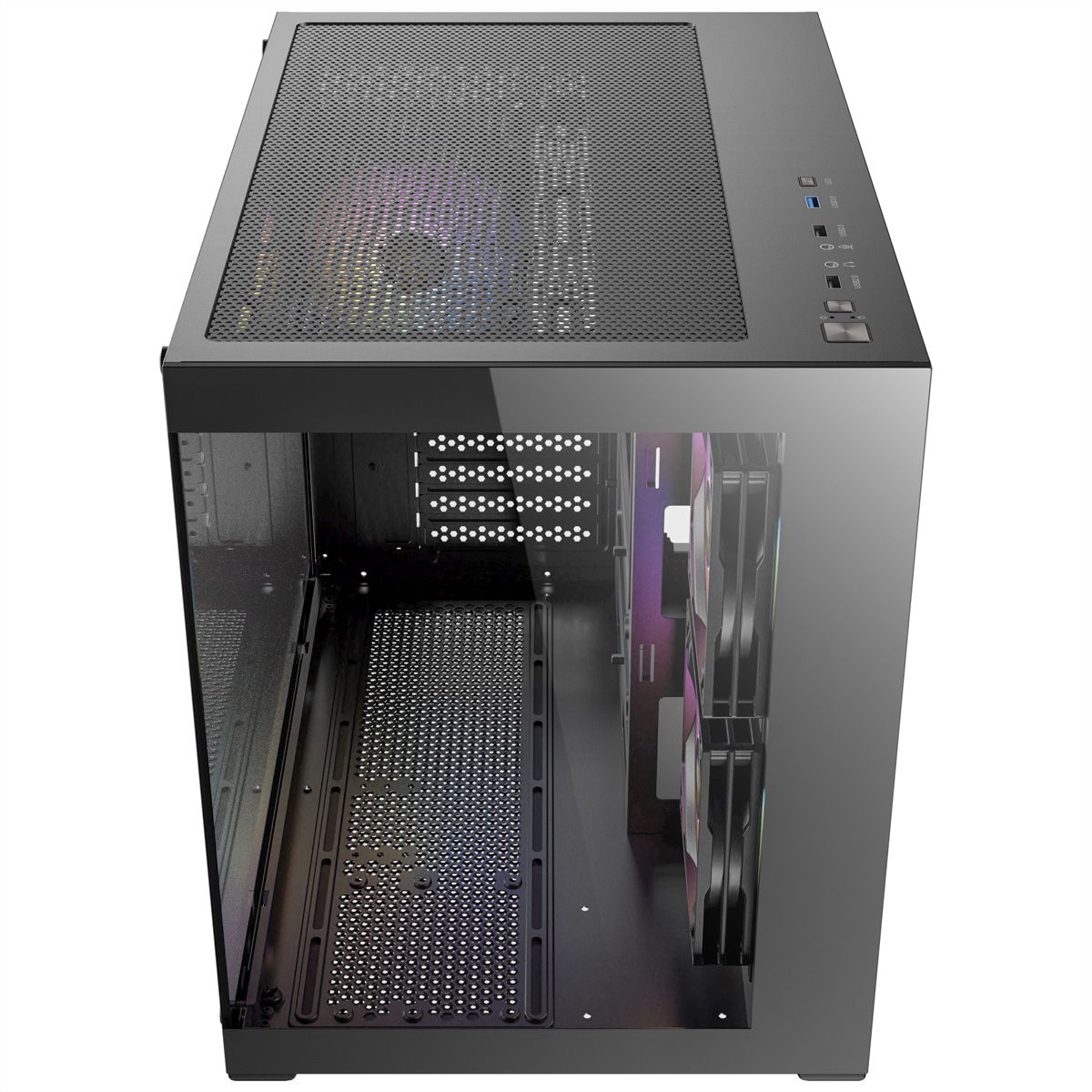 ANTEC CX600M ARGB B Micro-ATX Tower Gaming PC Gehäuse, schwarz