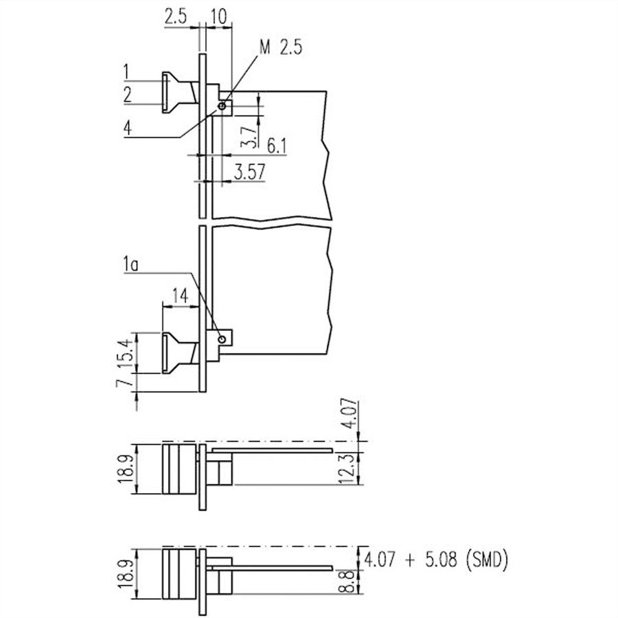 SCHROFF Aushebegriff in Trapezform - AUSHEBEGRIFF TRAPEZ O.SCHW