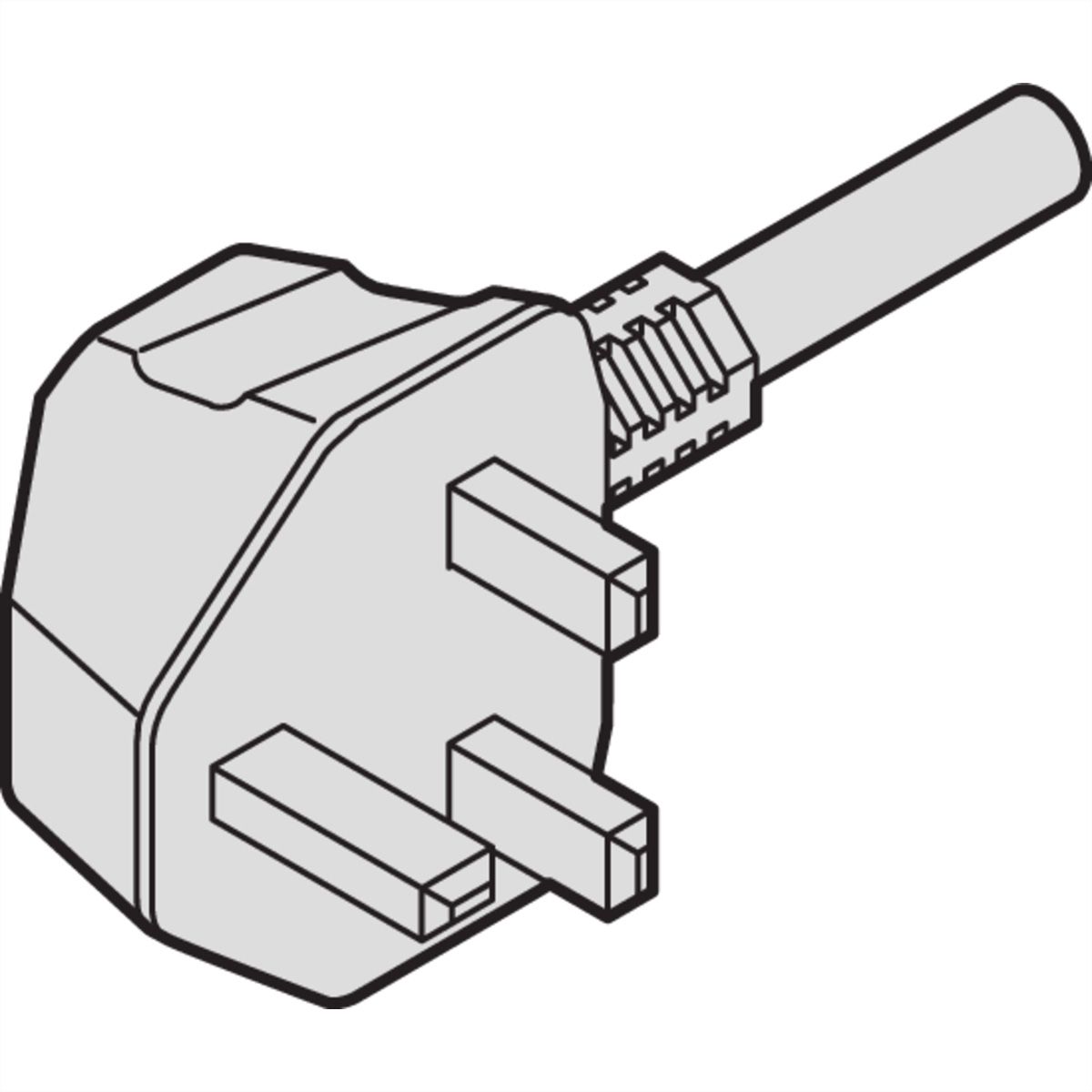 SCHROFF Netzanschlussleitung BS - NETZANSCHL.KABEL 2,5M BS-C13