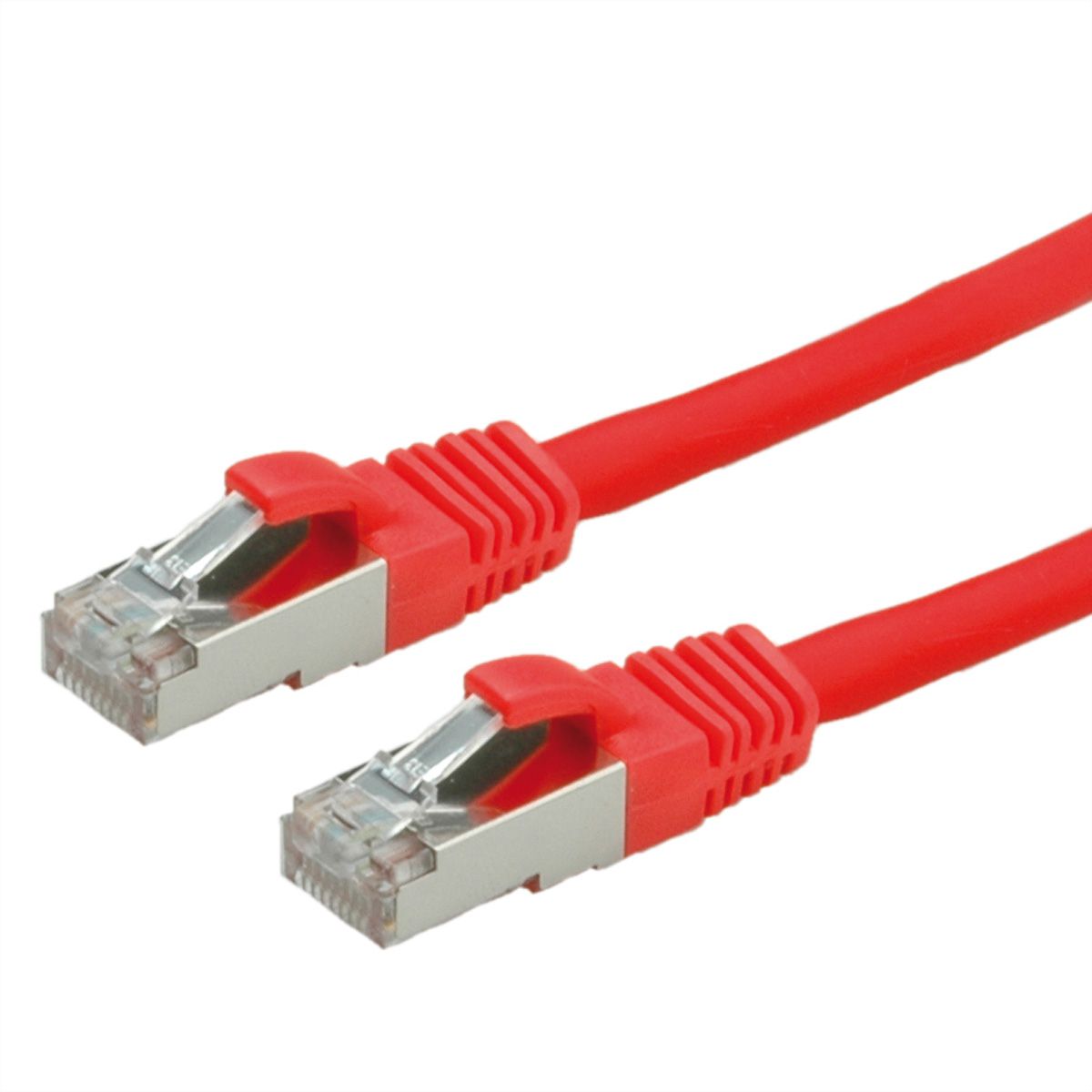 VALUE Patchkabel Cat.6 (Class E) S/FTP (PiMF), LSOH, rot, 2 m
