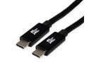 ROLINE USB4 Gen3x2 Kabel, C–C, ST/ST, 40Gbit/s, 240W, schwarz, 2 m