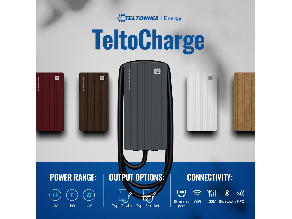 TeltoCharge EVC2000 7.4kW 32A 1-phase 7,5m Kabel