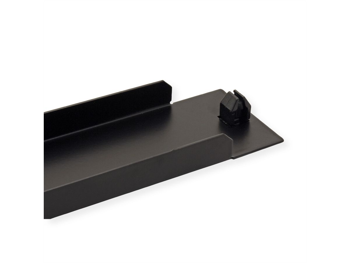 VALUE 19"-Blindplatte Snap-in, 1 HE, schwarz