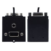 BACHMANN Rahmen 1xVGA+Klinke, 90° Abgang seitlich