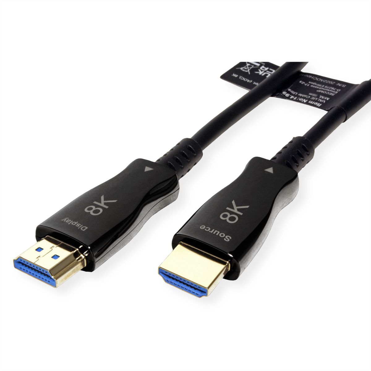 VALUE Ultra HDMI Aktiv Optisches 8K Kabel, 50 m