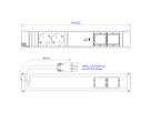 BACHMANN CONI 2xCEE7/3 1xUSB C 60W, Schutzkontakt GST18 Stecker